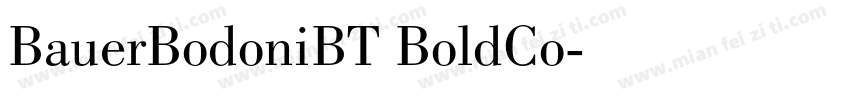 BauerBodoniBT BoldCo字体转换